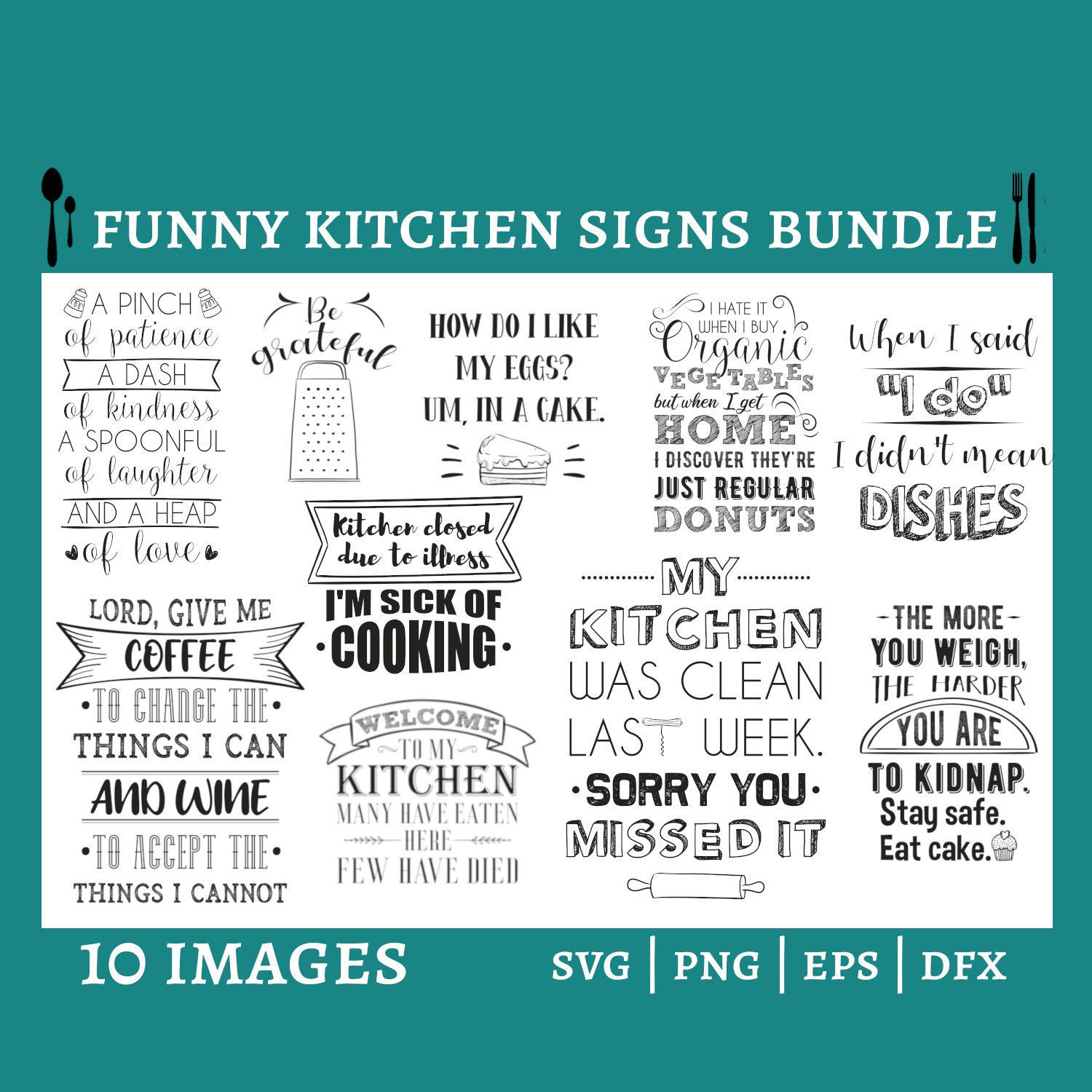 Funny Kitchen Signs Kitchen SVG Bundle Kitchen Wall Art - Etsy Canada Funny Kitchen Signs Kitchen SVG Bundle Kitchen Wall Art - Etsy Canada
