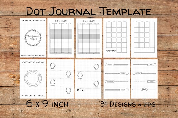 PRINTABLE Dot Journal KDP Template Bullet Journal Journal Etsy PRINTABLE Dot Journal KDP Template Bullet Journal Journal Etsy