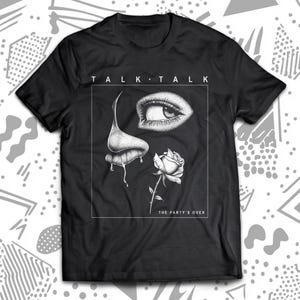 Talk Talk The Party&#39;s Over 80s Synth-Pop Shirt, Pet shop Boys, Simple Minds, Tears For Fears, Depeche Mode, OMD, Visage, Yazoo