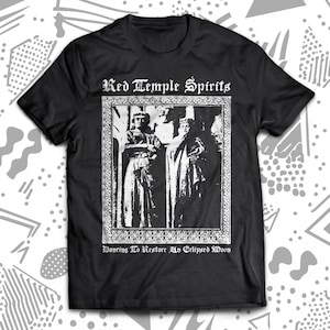 Red Temple Spirits 80s Post Punk T-Shirt, Death in June, Virgin Prunes, Sex Gang Children, Savage Republic, Christian Death, Alien Sex Fiend
