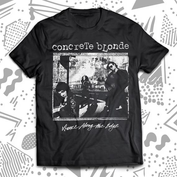 Concrete Blonde 80s Goth T-Shirt, Post-Punk, Bauhaus, Siouxsie, Sisters of Mercy, The Cure, Joy Division, Echo & The Bunnymen, New Order