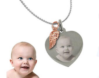Collana Medaglione A Cuore In Argento 925 Con Foto – Apribile, Con Teschio, Per 1 Immagine, Uomo/donna