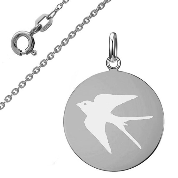 Silhouette Boy Necklace - Sterling Silver with Rhodium Plate Silhouette Boy Necklace - Sterling Silver with Rhodium Plate
