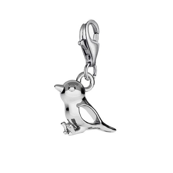 PD-465-MG / 2 Pièces - Mini Pendentif Oiseau Disque Martelé, Plaqué Or Mat Sur Laiton / 11 Mm - France