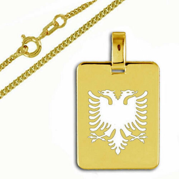 Anhänger Albanischer Adler-Echt Gold /333(8 Karat)- pers. Gravur