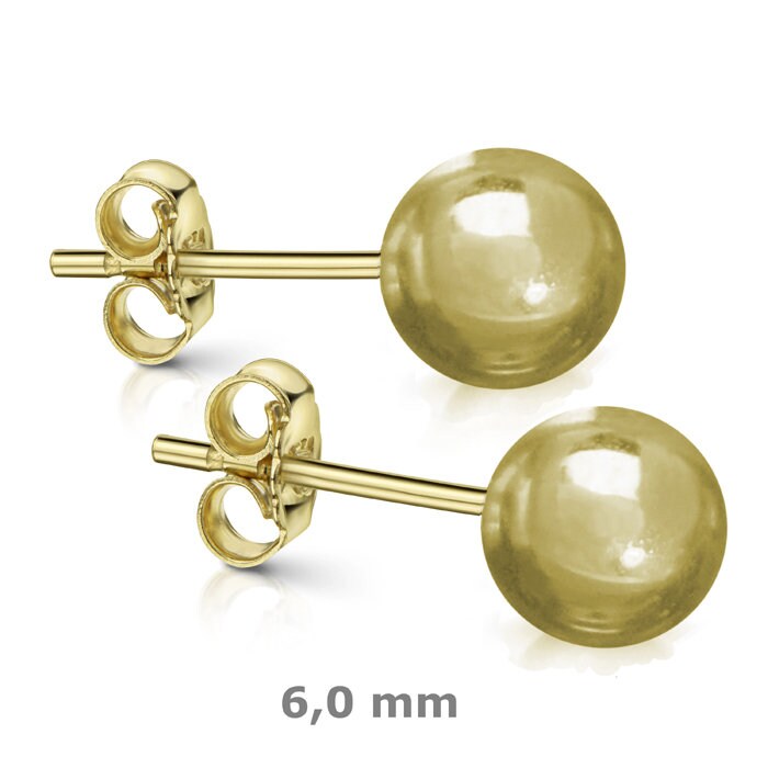 333 Gold 333 Kugel Ohrstecker Paar / Einzel ECHT Ohrringe Ohrschmuck Stecker Neu