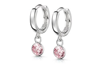 Sfoni Orecchini A Cerchio In Argento 925 Con Zirconia Cubica - Ipoallergenici, 20mm, Con Scatola Regalo
