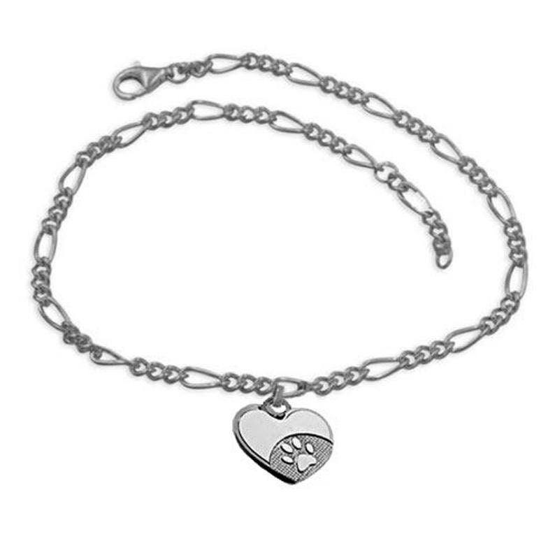 Elli Fußkette Herz Ewige Liebe 925 Sterling Silber, Herz