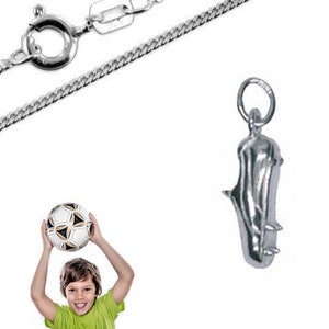 Anhänger Fußballschuh -Silber 925-Inkl. Kette