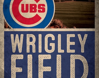 12"x18" Chicago Cubs Printable Art Poster for your sports fan!