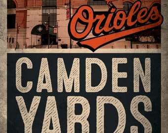 12"x18" Baltimore Orioles Printable Art Poster for your sports fan!