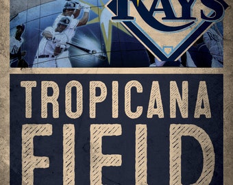 12"x18" Tampa Bay Rays Printable Art Poster for your sports fan!