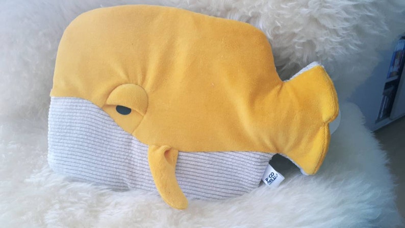 Animal chauffant WALly couvercle de bouillotte fait à la Sonnengelb
