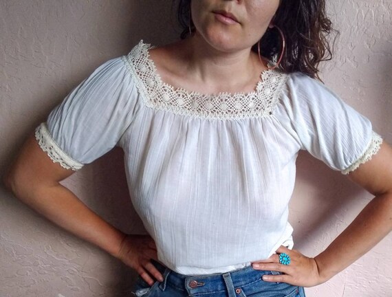 Vintage Peasant Blouse
