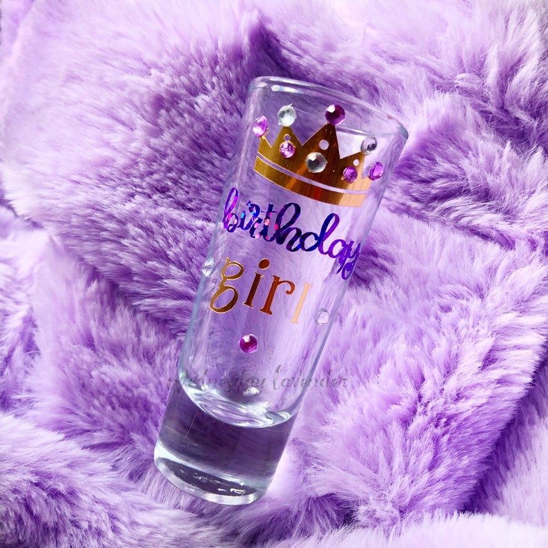 PERSONALIZED Metallic Gold Tall Shot Glasses for WeddingBridal Party Bachelor Party Bachelorette Party Baby ShowerBirthday