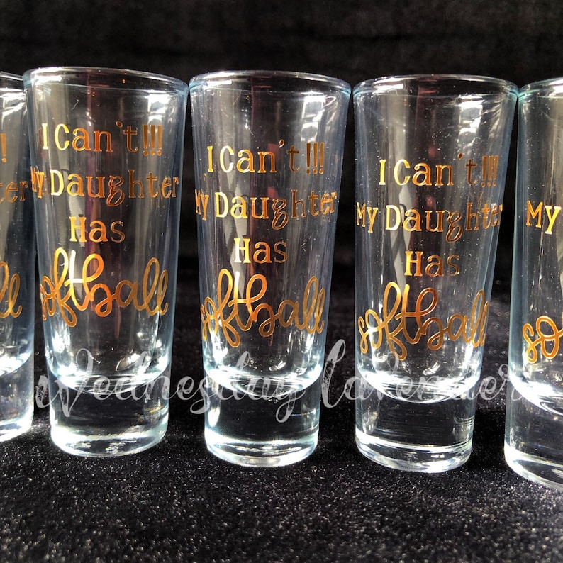 PERSONALIZED Metallic Gold Tall Shot Glasses for WeddingBridal Party Bachelor Party Bachelorette Party Baby ShowerBirthday