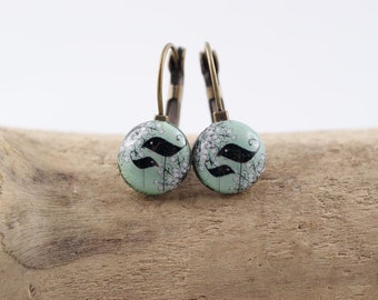 Boucles d’oreilles des oiseaux 10 mm