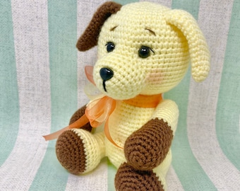 Welpen Häkelanleitung: Amigurumi Hund Plüschtier (PDF Pattern)