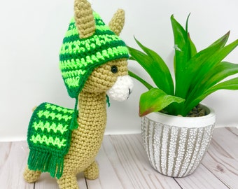 Crochet PDF Pattern Llama Alpaca knitted toy, amigurumi animal pattern, llama no drama, for beginners, tutorial, easy crochet pattern toy