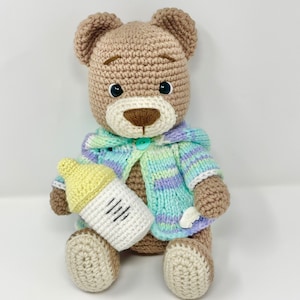 PDF Pattern Baby Teddy Bear Crochet knitted toy, Teddy bear, tutorial bear, amigurimi pattern