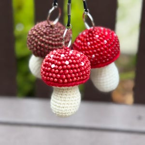 5400 Amazing Amanita Red Mushroom Backpack Purse Anti-theft Travel Backpack Amazon.com: MCWTH Mushroom School Backpack for Girls Women  main image 2