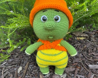 Crochet Green Turtle Doll Pattern: Amigurumi Animal Toy (PDF Pattern)