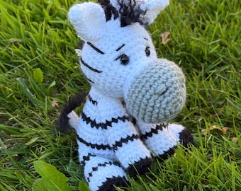Crochet Zebra Pattern: Amigurumi Stuffed Animal (PDF Pattern)