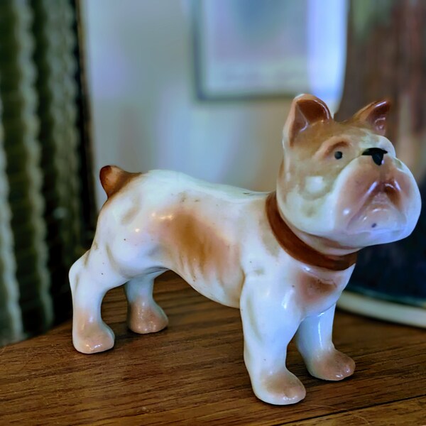 Ceramic Bulldog Figurine - Etsy