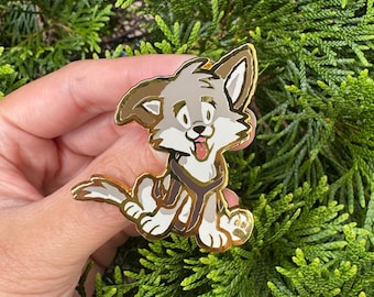 Sled Dog Hero Puppy Wolf Dog Alaskan Husky Enamel Pin