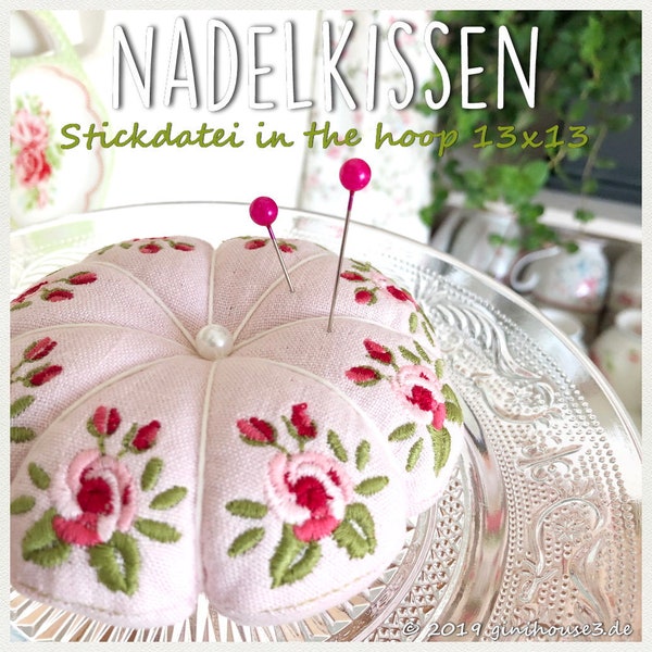 Stickdatei ITH Nadelkissen in the hoop