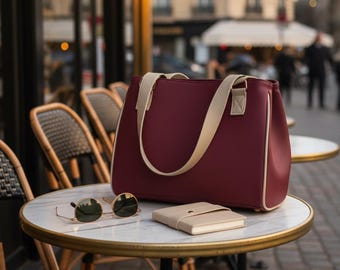 Handgefertigte, isolierte Lunch-Tasche, auf Bestellung, geräumige Lebensmitteltasche