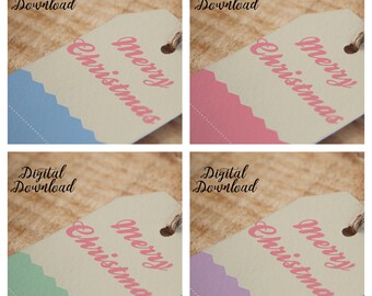 unicorn gift tags print yourself gift tags downloadable etsy