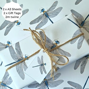 Dragonfly Card Paper Cut Dragonfly Personalised Card Handmade