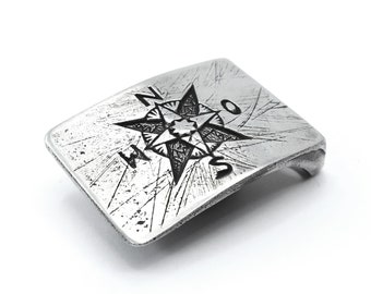 Wind rose belt buckle