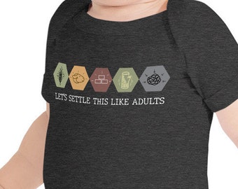 Let's Settle This Like Adults | Baby Short Sleeve One Piece