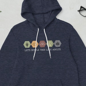 Vamos a resolver esto como adultos / sudadera con capucha unisex / Bella + Canvas