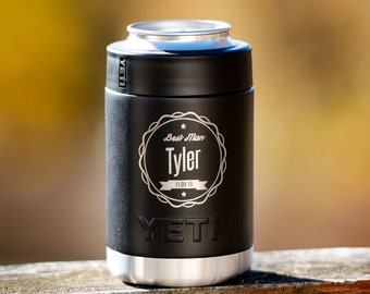 Personalized Engraved Yeti Colster: Groomsman Gift