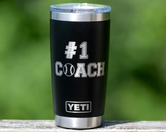 Custom Yeti Tumbler for Coach, Football, Soccer, Volleyball, Baseball Coach