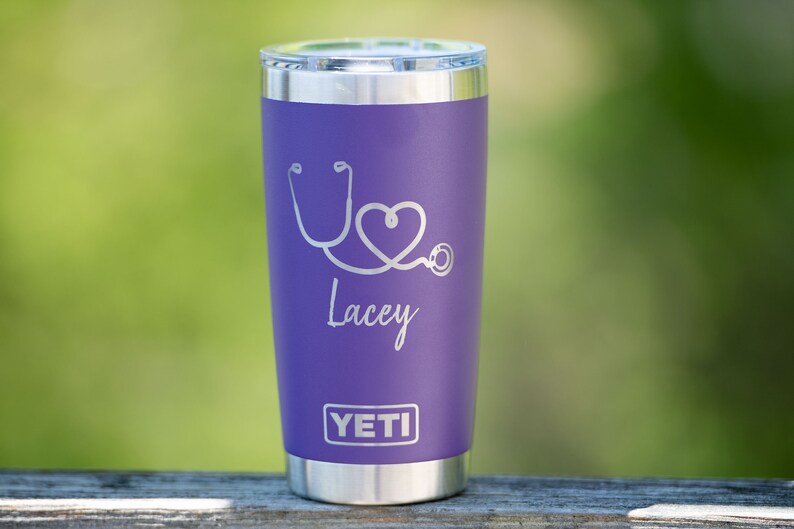 Custom Yeti Tumbler for Nurses Yeti Cup for Nurses Heart Etsy