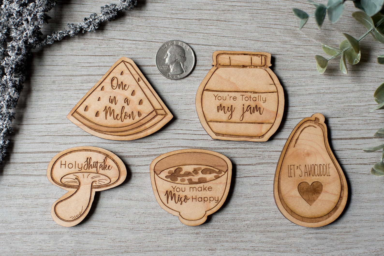 Food Pun Wooden Food Cute Food Etsy