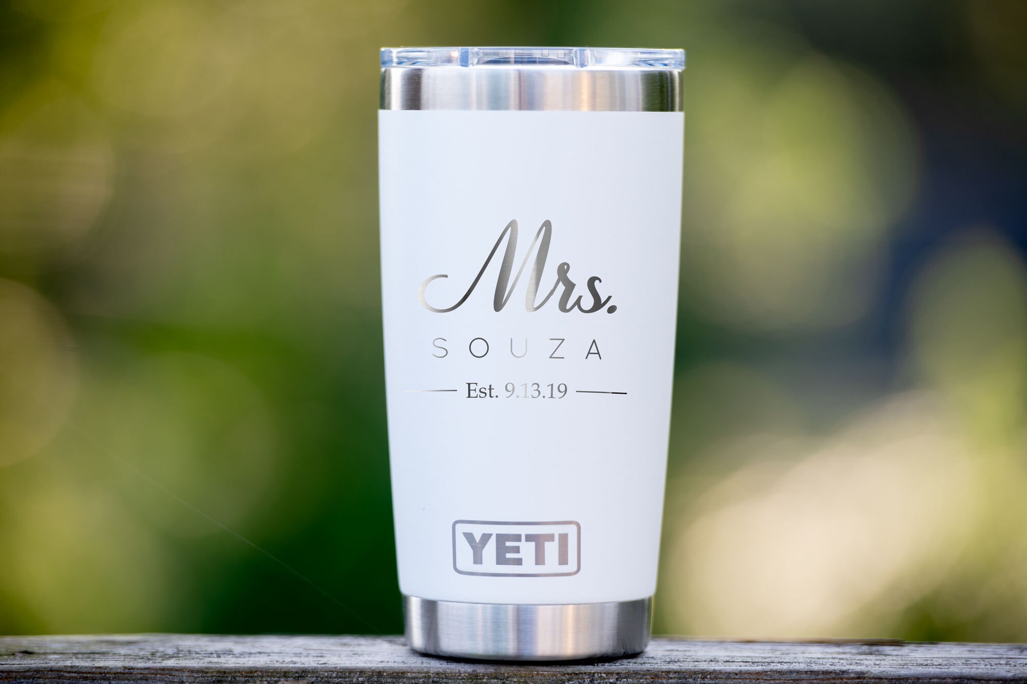 Custom Engraved 12oz YETI  Personalized Mr. & Mrs. [Insert Last Name] –  Print on This