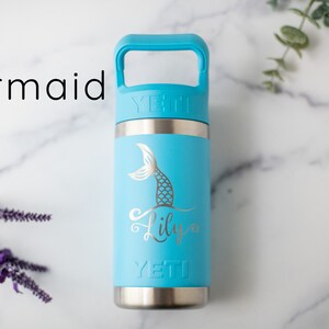 Personalized YETI Kids Water Bottle 12oz - Laser Engraved Rambler Jr - Etsy
