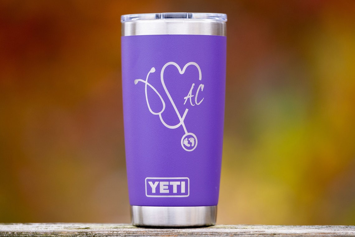 Custom Yeti Tumbler for Nurses Yeti Cup for Nurses Heart Etsy