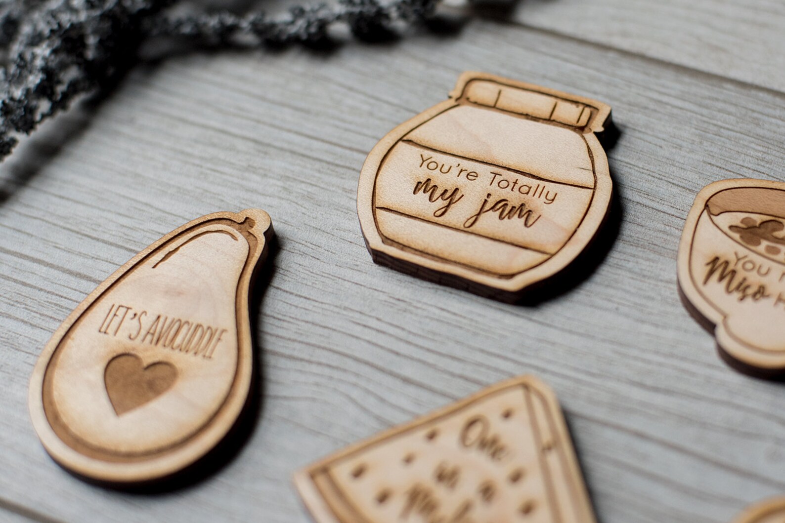 Food Pun Wooden Food Cute Food Etsy