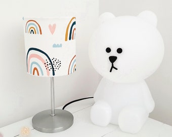 table lamp rainbow, children's lamp, rainbow, bedside lamp, table lamp, lampshade, lamp base, lamp, baby room, children's room