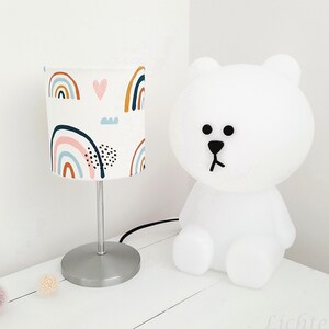 table lamp rainbow, children's lamp, rainbow, bedside lamp, table lamp, lampshade, lamp base, lamp, baby room, children's room