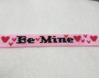 Be Mine Tea Light  peyote pattern