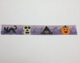 Halloween Foursome Tea Light Peyote Pattern