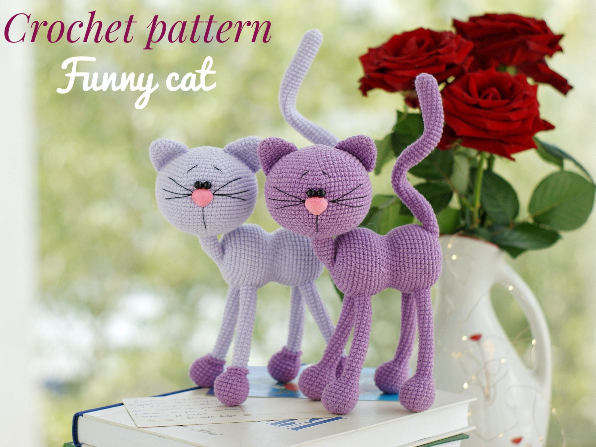 Сrochet patterns cat, crochet pattern cat, amigurumi cat, Funny Croch…