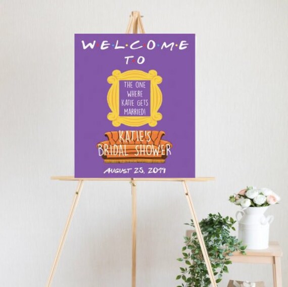 Friends tv show Printable friends themed sign friends tv | Etsy
